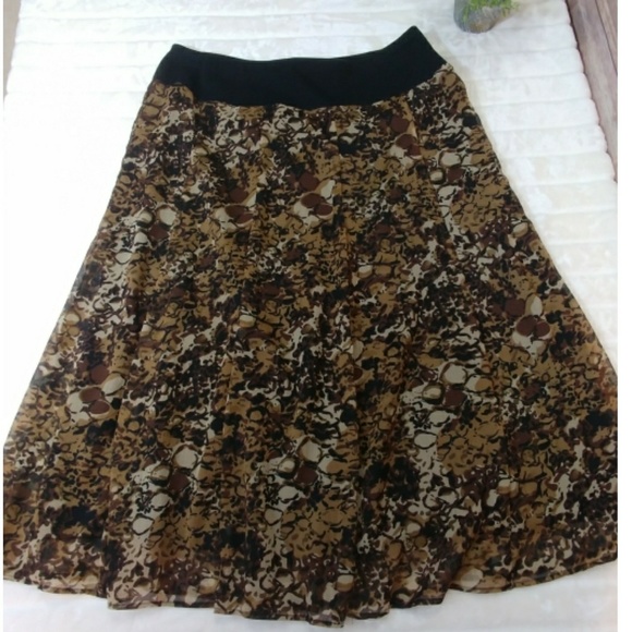 ➕ JM Collection 💜 Earthy Tone Skirt - Picture 1 of 4